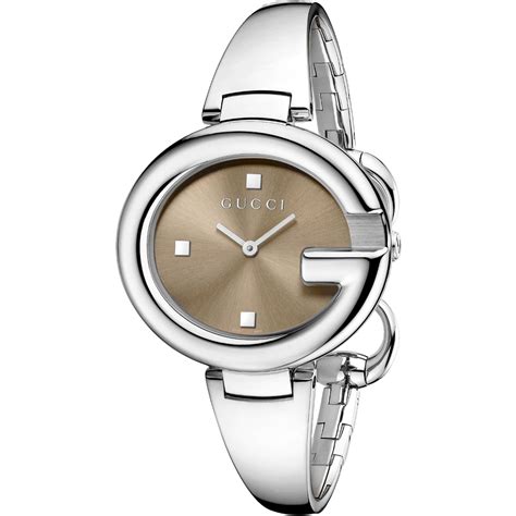 gucci ladies stainless steel bracelet watch|gucci bangle watches for women.